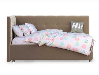 Кровать Nuvola Sabina угловая Velutto 22