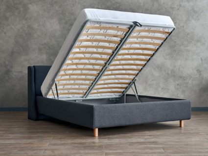 Кровать Сонум Barcelona Кашемир Горчичный (с подъемным механизмом) 120х190