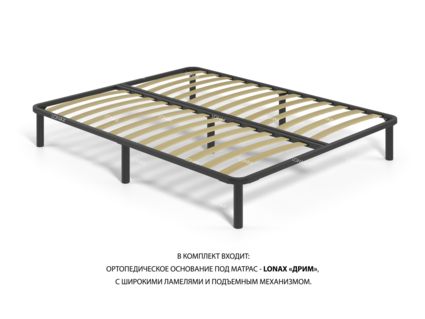 Кровать Lonax Алегра велюр Dolly-2 (с подъемным механизмом) 200х190