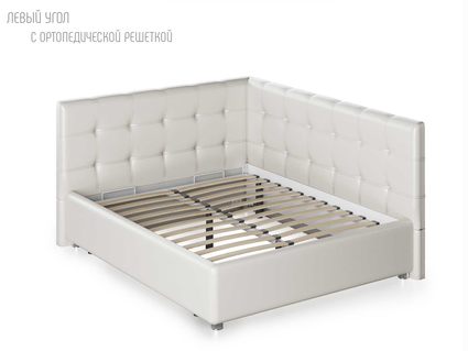 Кровать Nuvola Sabina угловая Velutto 14 90х190