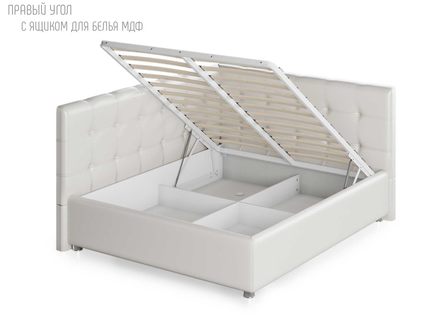 Кровать Nuvola Sabina угловая Velutto 22 (с подъемным механизмом) 140х190