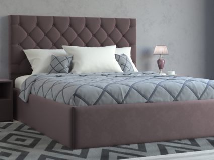 Кровать Lonax Элоиза велюр Dolly-17 (с основанием) 120х195