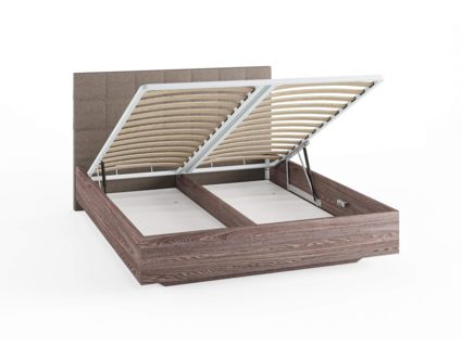Кровать Сонум Luiza Ясмунд + Рогожка Льняная (с подъемным механизмом)