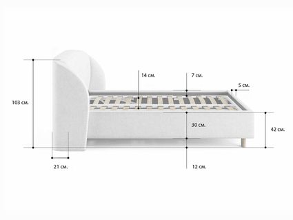 Кровать Сонум Valencia Энигма Десерт (с подъемным механизмом) 140х190