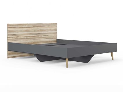 Кровать Сонум Ines Ясень ориноко + графит 140х190