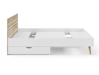 Кровать Сонум Ines Ясень ориноко + белый 90х190