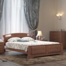 Кровать DreamLine Афродита 1 ясень Беленый дуб 160х190