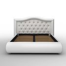 Кровать Sleeptek Premier 6 Экокожа White (с подъемным механизмом) 140х200